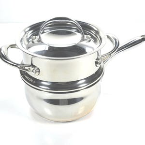 Kirkland Signature Stainless Steel Copper Clad 2qt Saucepan/Steamer Insert & Lid