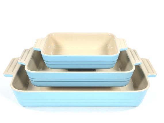 Le Creuset Stoneware Classic Rectangular Baking Dish Set of 3