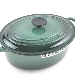Le Creuset Cast Iron Oval Dutch Oven 4.1L / 4.5Qt  Color ~ ARTICHAUT