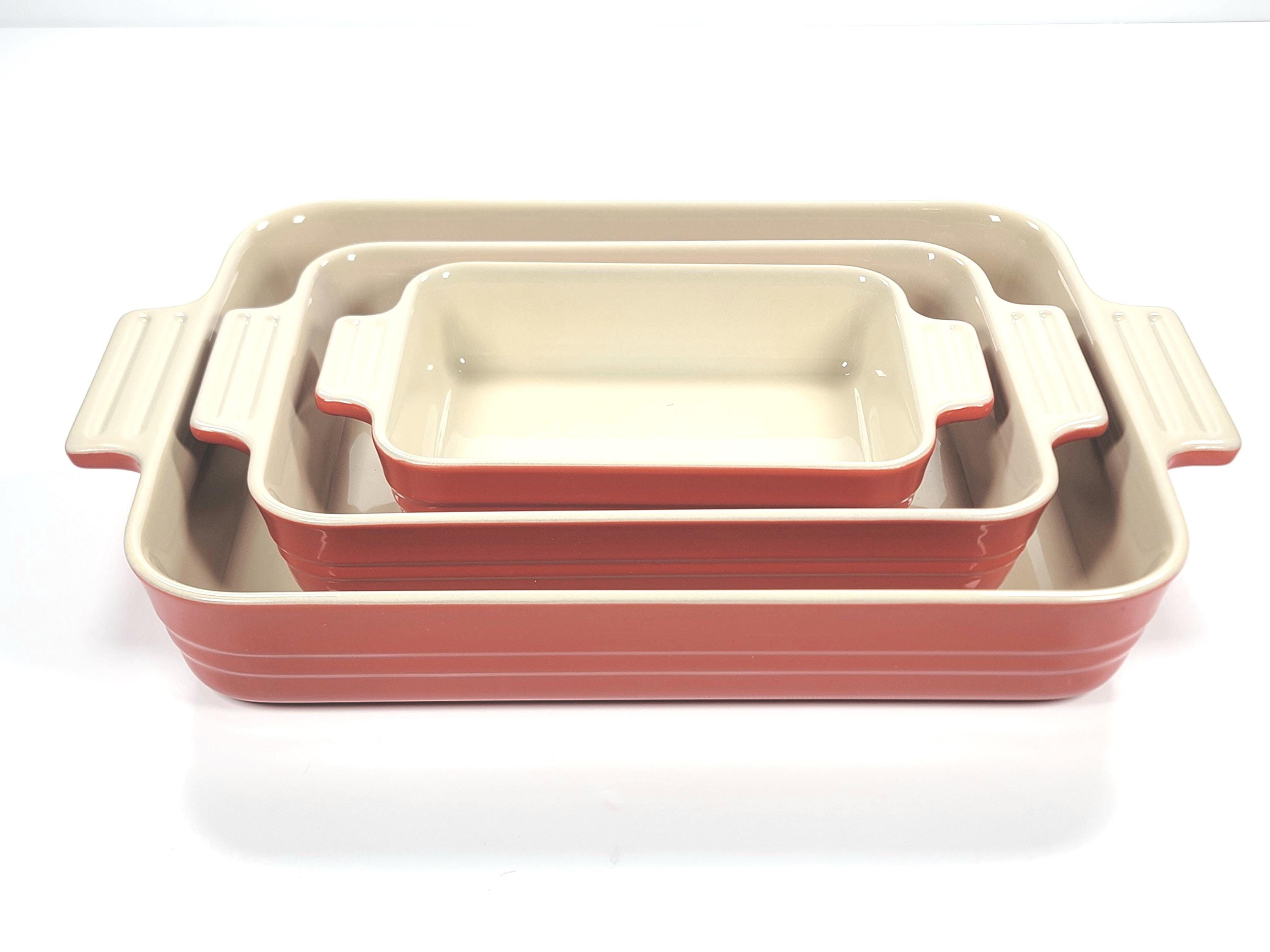 Le Creuset Stoneware Classic Rectangular Baking Dish Set of 3