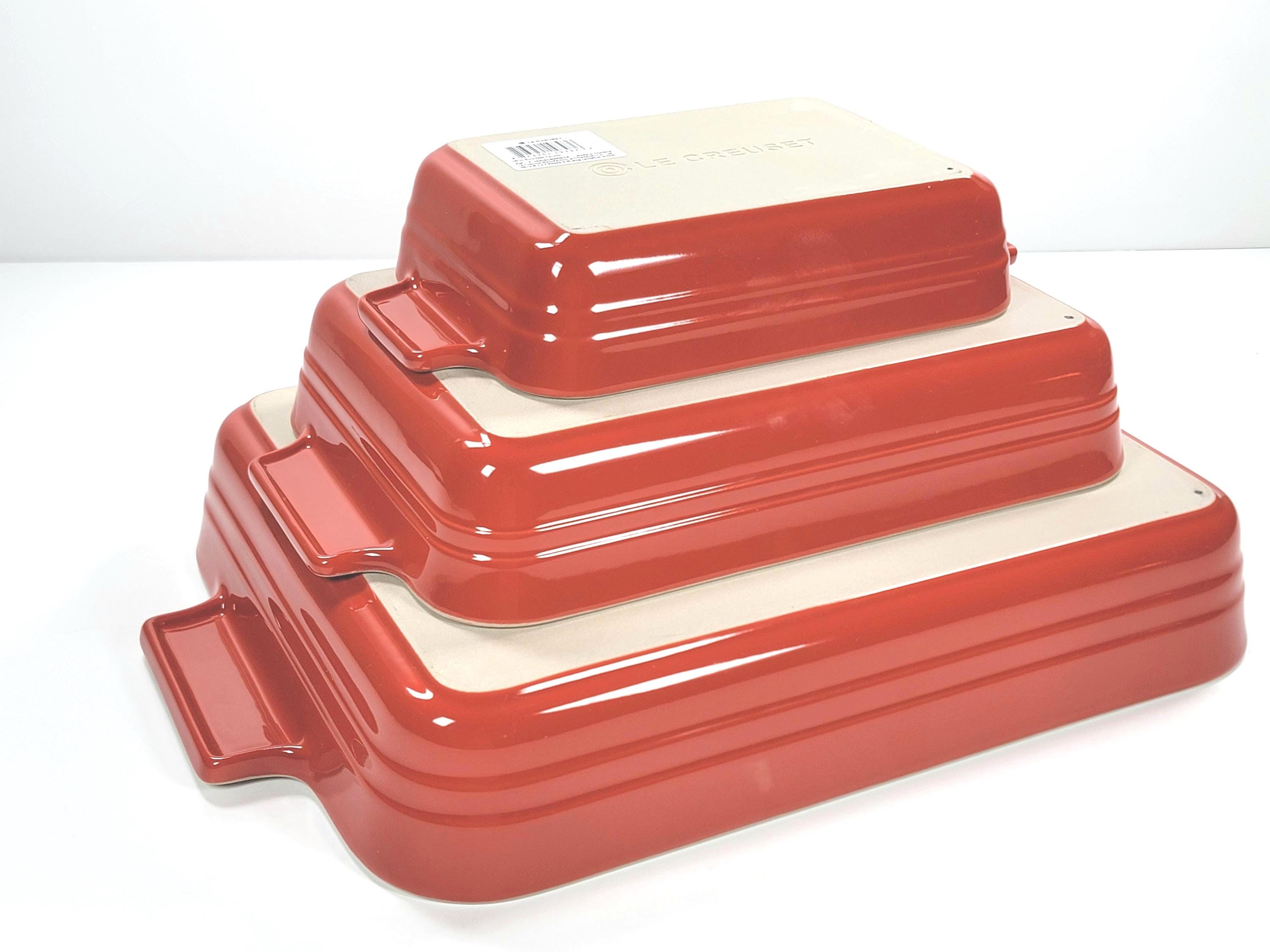 Le Creuset Stoneware Classic Rectangular Baking Dish Set of 3