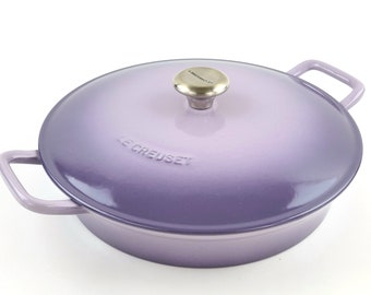 Le Creuset 4Qt Cast Iron French Bistro Pan ~ Blue Bell Purple / Provence