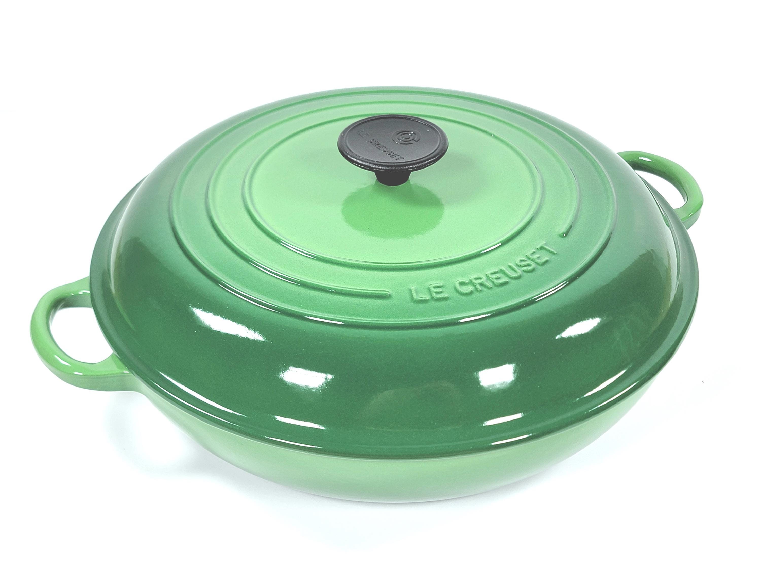 Le Creuset Cast Iron Shallow Casserole / Braiser 3.5qt ~ BAMBOO