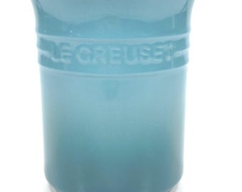 Le Creuset Stoneware Utensil Crock 1L / 6" ~ CARIBBEAN Blue