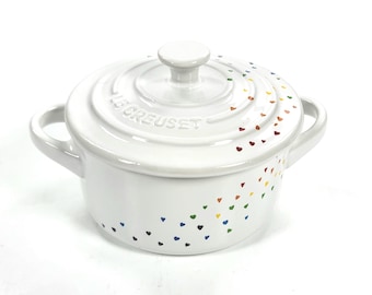 Le Creuset Stoneware L'Oven Mini Cocotte 10cm / 8oz ~ WHITE