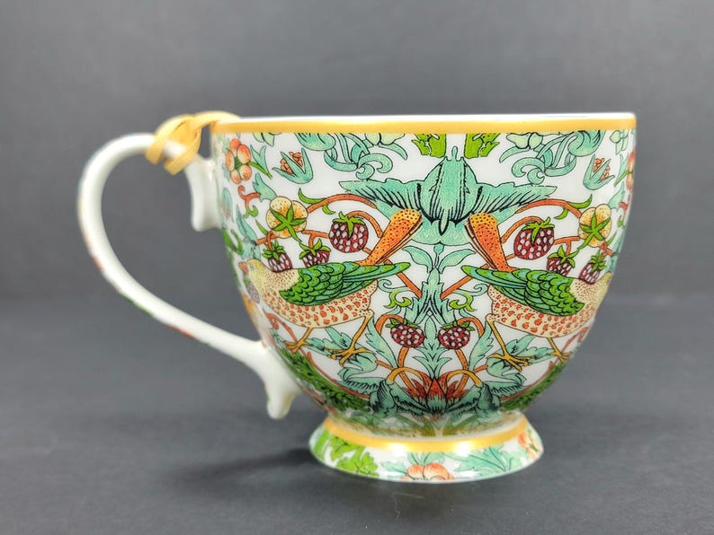 Lesser & Pavey Strawberry Thief Coffee Mugs - Thumbnail 3