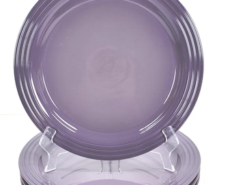 Le Creuset Stoneware Vancouver Dinner Plates 27cm / 10-1/2" Set of 4 color ~ ULTRA VIOLET