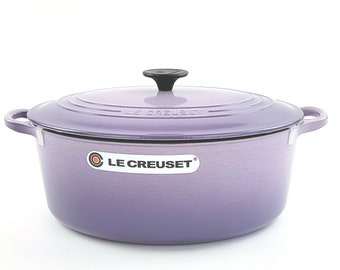 Le Creuset 8 Qt Cast Iron Oval Dutch Oven Color ~ Provence / Blue Bell Purple