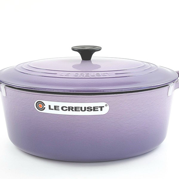 Le Creuset 6.75 Qt Cast Iron Oval Dutch Oven Color ~ Provence / Blue Bell Purple