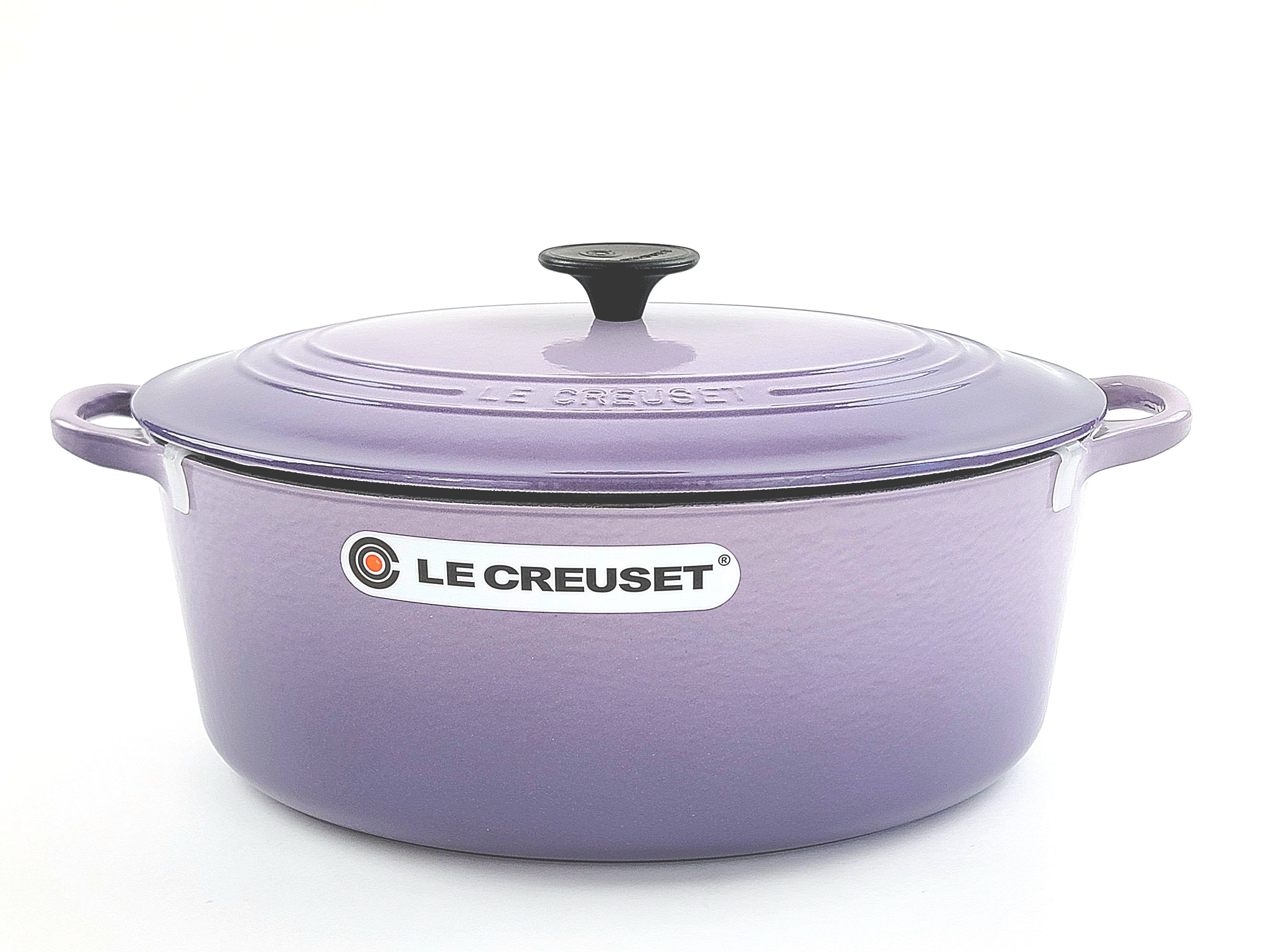 LE CREUSET パープル 鋳鉄鍋 約26cm Le Creuset 8 Qt Cast Iron Oval Dutch Oven Color ~ Provence / Blue