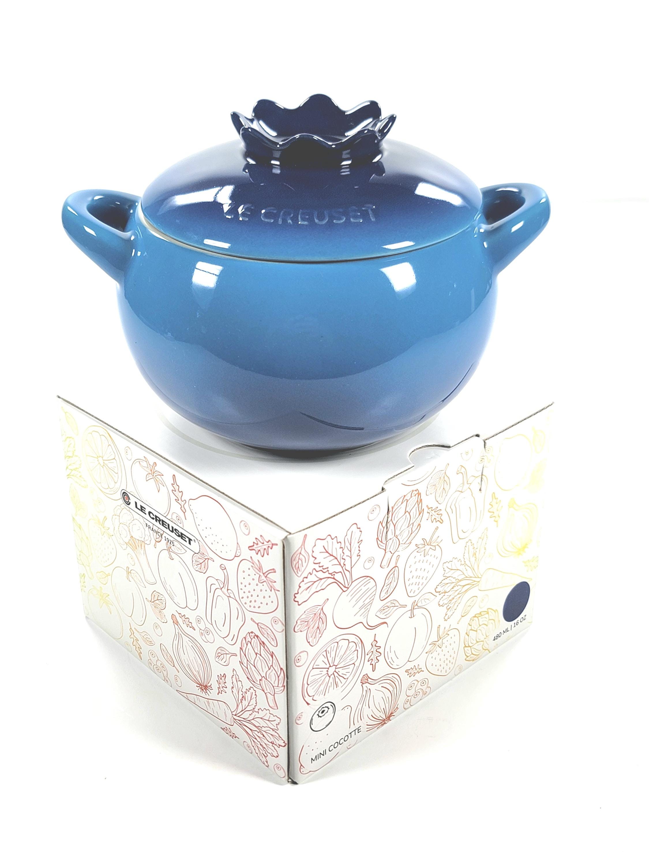Le Creuset Stoneware Blueberry Mini Cocotte 480ml / 16oz NIB