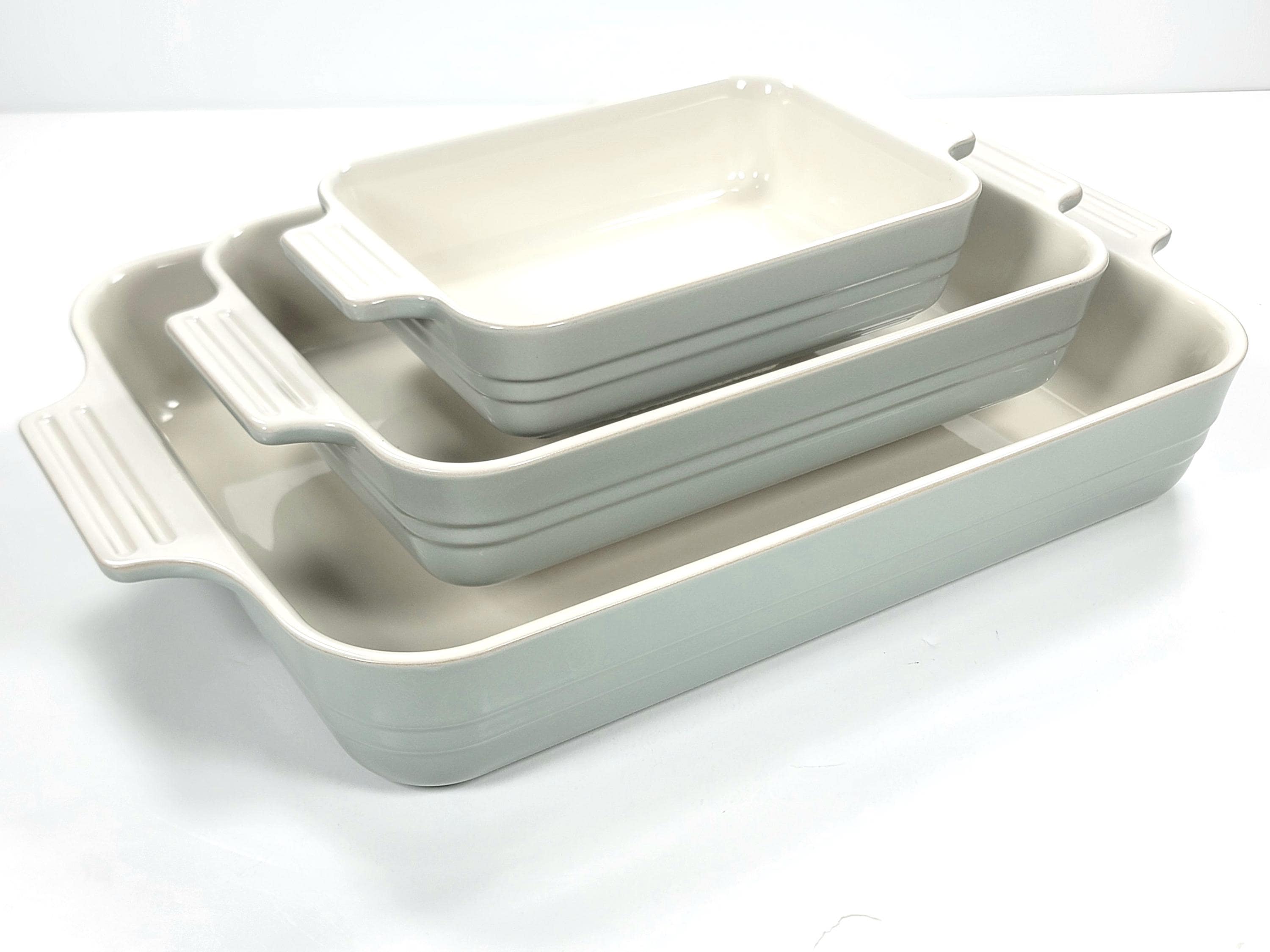 Le Creuset Stoneware Classic Rectangular Baking Dish Set of 3