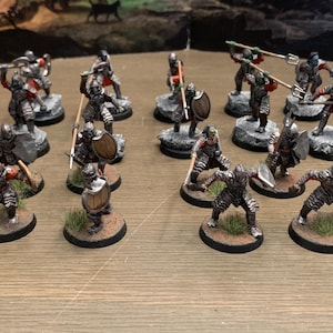 24 Morannon Orc Warband Pack / Hand Painted / MESBG