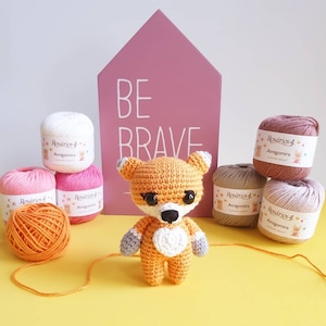 Minibundel 6 x 20g Kleuren - Katoenen haakgaren - Amigurumi garen - Haak-/breigaren - Gekamd katoen - 6 x 20gr multicolor verpakking