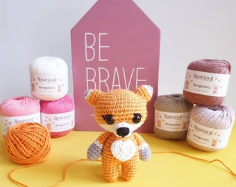 Mini Bundle 6 x 20g Colors - Cotton Crochet Yarn - Amigurumi Yarn - Crochet / Knitting Thread - Combed Cotton - 6 X 20gr multicolor pack