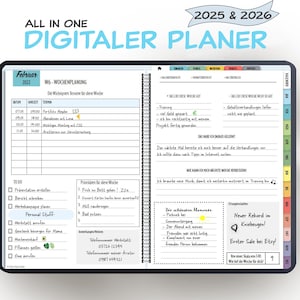 Bulletjournal | Digitaler Planer Deutsch in Pastellfarben