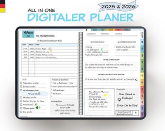Bulletjournal | Digitaler Planer Deutsch in Pastellfarben