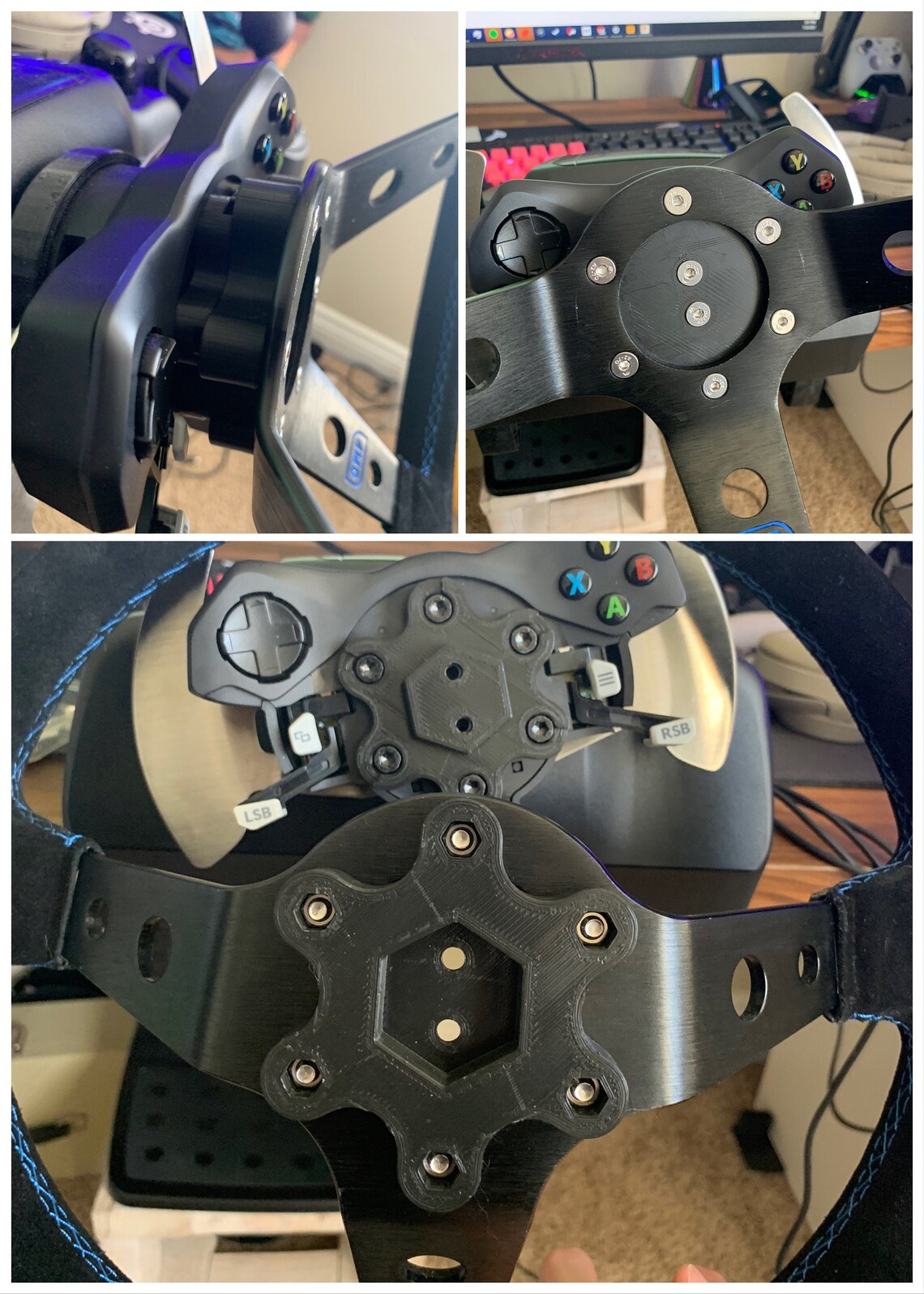 Logitech G920 steering wheel adapter quick swap Etsy