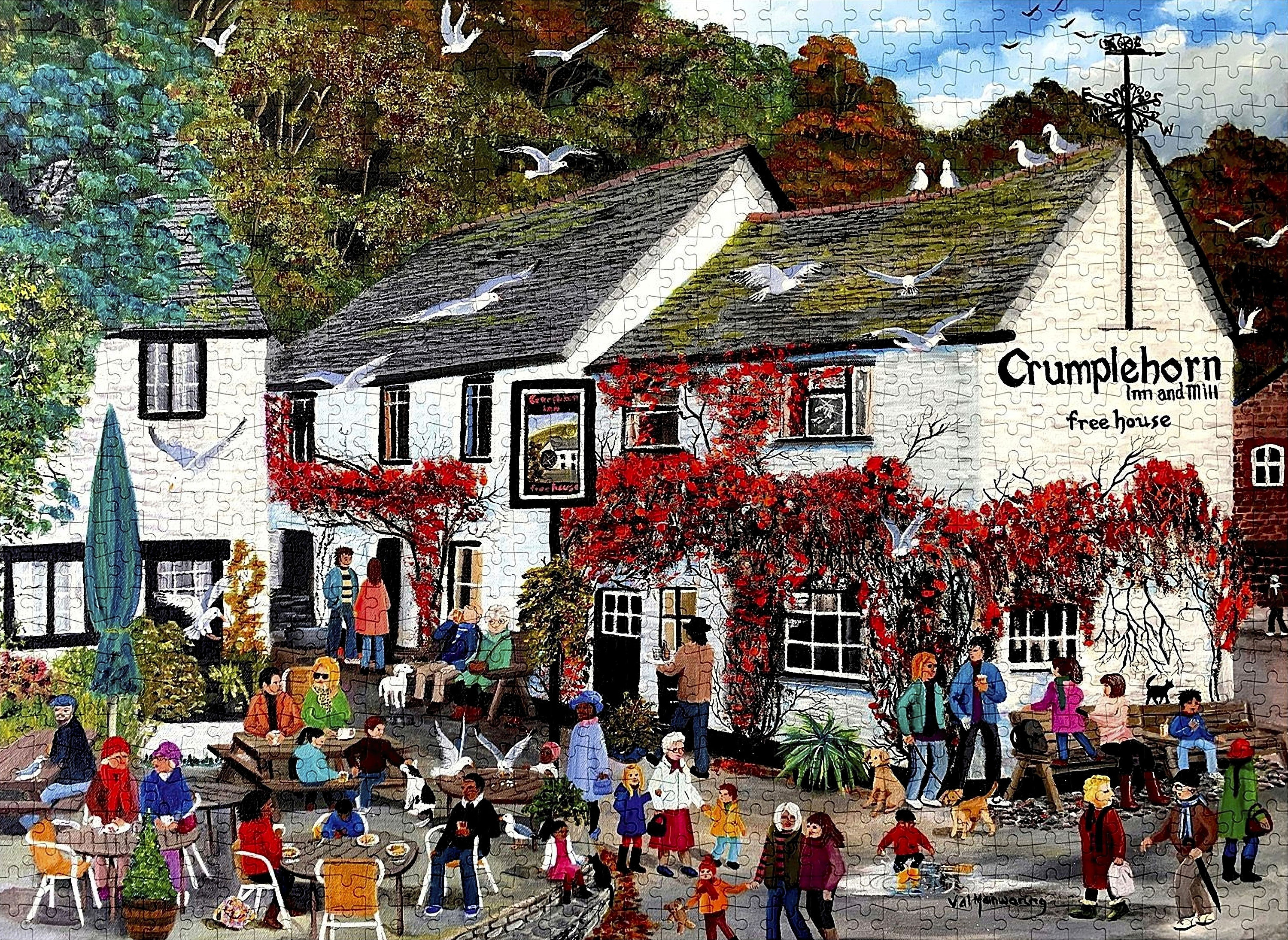 Crumplehorn Inn Polperro 1000 Piece Jigsaw Puzzle Gift