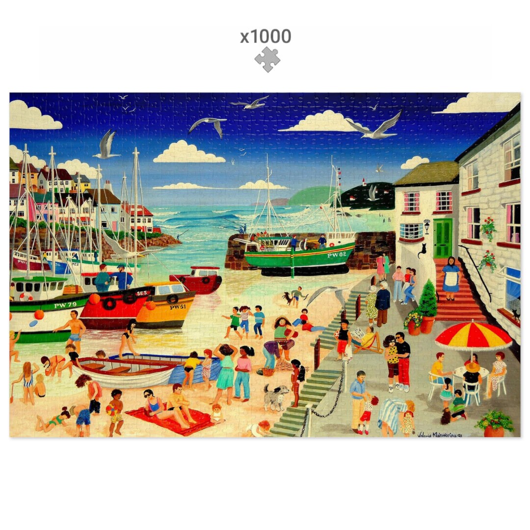 Harbour Holidays 1000 Piece Jigsaw Puzzle Gift  Premium Jigsaw Puzzle for Adults & Family Time by Artist Valerie Mainwaring
