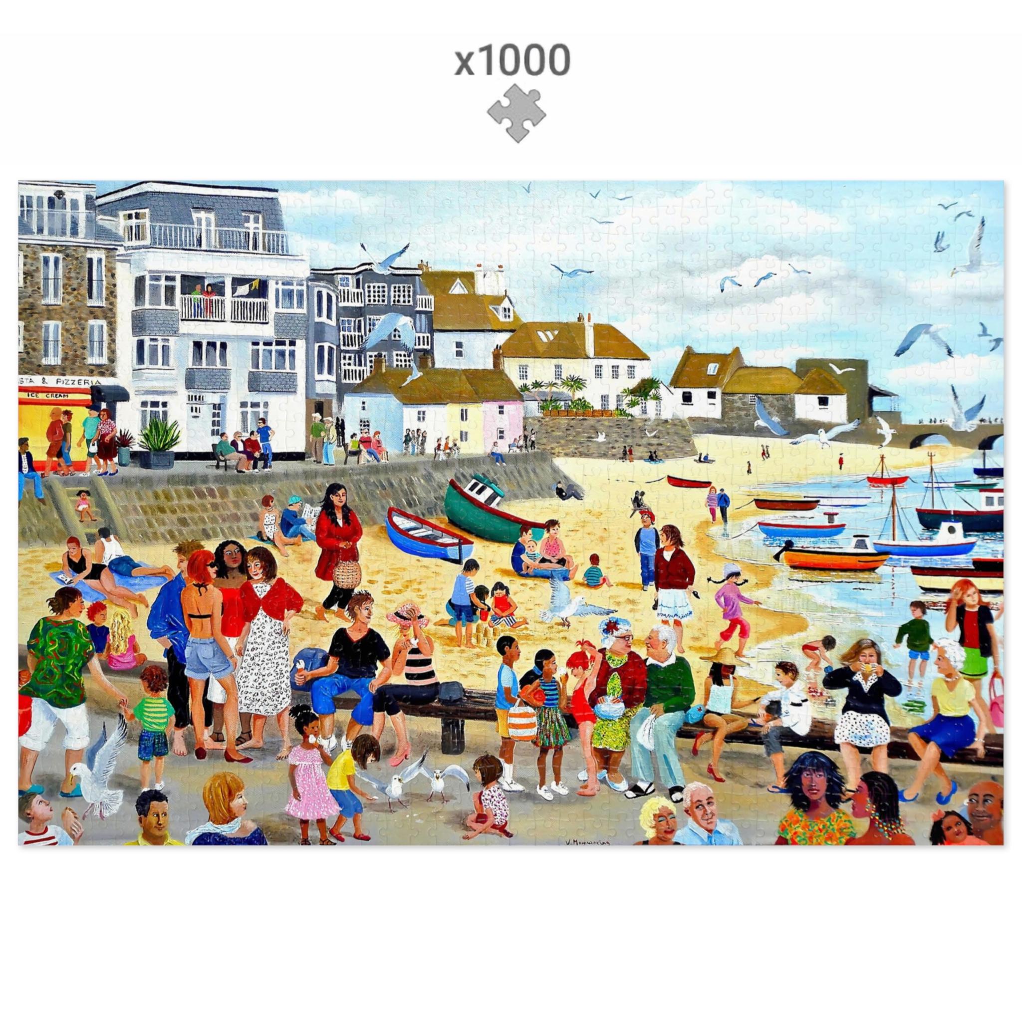 St Ives Cornwall Jigsaw Puzzle – Coastal Seaside Art, 1000 Piece - Etsy UK