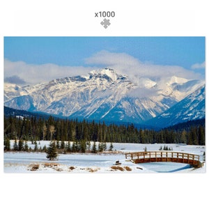Kanada Rockies 1000 Teile Puzzle - Berglandschaft Natur Landschaft Geschenk