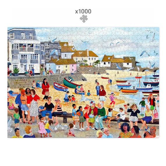 1000 Piece Jigsaw Puzzle For Adults – St Ives Town Landscape, Premium Quality With Poster - View #11
