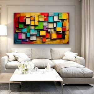 Urban Rooftops Canvas Wall Art Print Extra Large Abstract Canvas Art for Home Decor or Office Space Premium Canvas Printed in London.
