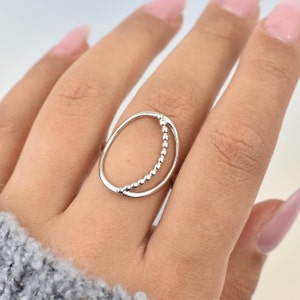 Oval Ring, sterling silver bold ring, statement rings, simple silver rings, tarnish free, chunky rings, rings for women, thumb rings
