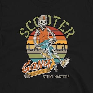 Scooter Gang Tee - Scooter TShirt - Retro T Shirt  - Urban Design Tees - Vintage Shirt Design - Men&#39;s Women&#39;s Gift T-Shirt - Skate Lover T