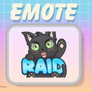 Uroczy rajd z emotikonką Chibi Kitten (Twitch/Discord)