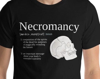 Necromancy: Een belangrijke boodschap over het t-shirt met verlengde garantie van je lichaam