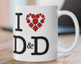 Dungeons and Dragons I Heart D&D Mug