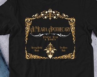 Al'Meara Apothecary Wheel of Time Tea Label T-Shirt