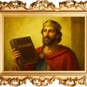 King Solomon Canvas Print: Biblical Art, Christian Home Decor