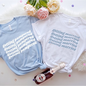Spa Bachelorette Shirts, Spa Bachelorette Party, Bachelorette Spa Day, Pamper Bachelorette Party, Getting Married, Getting Pampered