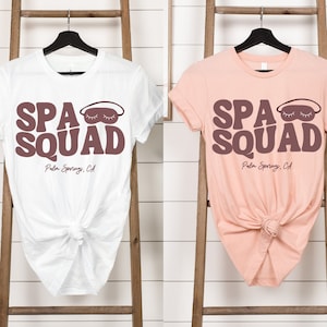 Spa Weekend Shirts, Girls Trip Shirts 2024, Girls Weekend Shirts, Spa Girls Party, Spa Squad Tshirts, Spa Day Shirts, Spa Theme Party