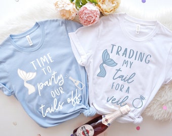 Mermaid Bachelorette Party, Last Splash Bachelorette Party, Mermaid Bachelorette Shirts, Trading My Tail For A Veil, Beach Bachelorette