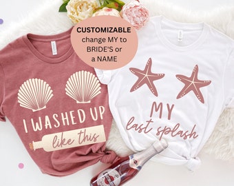Mermaid Bachelorette Party, Last Splash Bachelorette Party, Mermaid Bachelorette Shirts, Last Splash Bachelorette Shirts, Beach Bachelorette