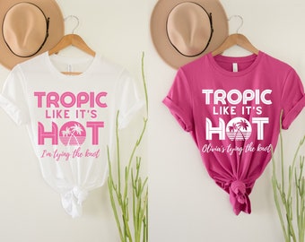 Tropic Like It's Hot Bachelorette Party Shirts, Tropical Bachelorette Party, Beach Bachelorette Shirts, Miami Bachelorette Party