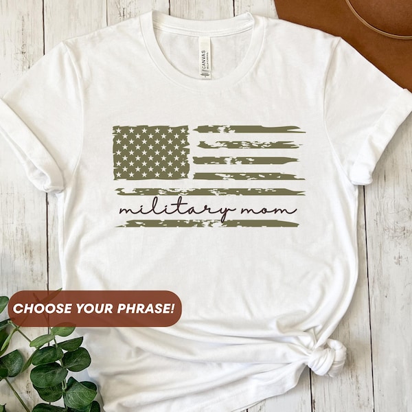 Custom Military Family Shirt, Military Mom Tshirt, Deployment Gift, Bootcamp Shirt, Family Day Tshirt, Personalized Military Retirement Gift
