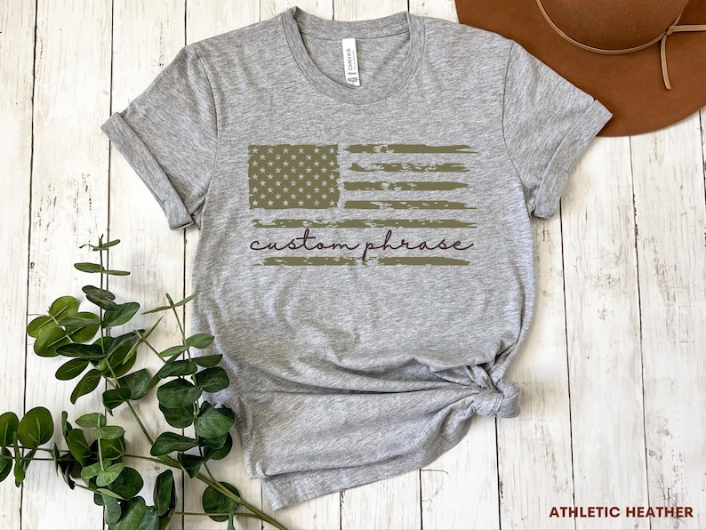 Custom Military Family Shirt, Military Mom Tshirt, Deployment Gift, Bootcamp Shirt, Family Day Tshirt, Personalized Military Retirement Gift Athletic Heather