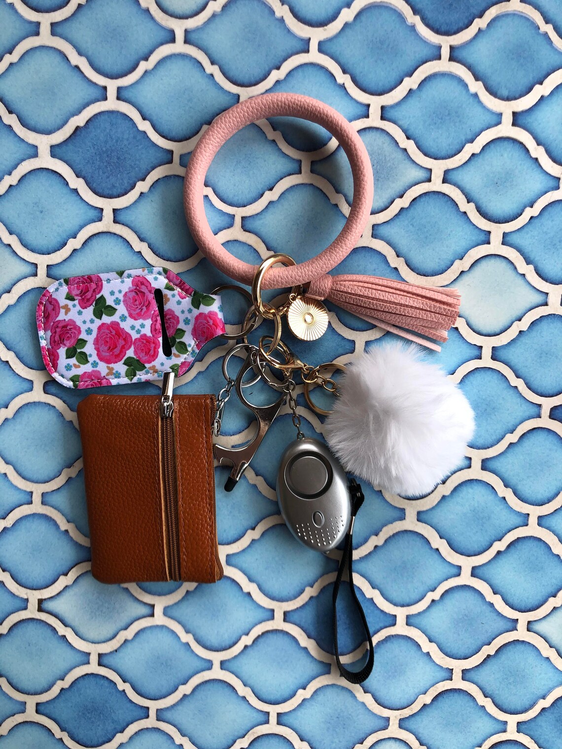 6 Pc SAFETY PROTECTION Keychain Keychains for Women Wristlet Etsy