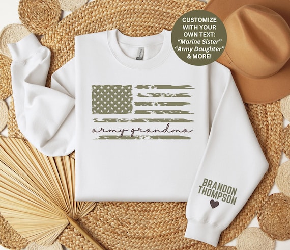 Custom Military Family Shirt, Proud Army Family Sweatshirts, Marine Family Day, Military Sister Sweater, Personalized Military Gifts