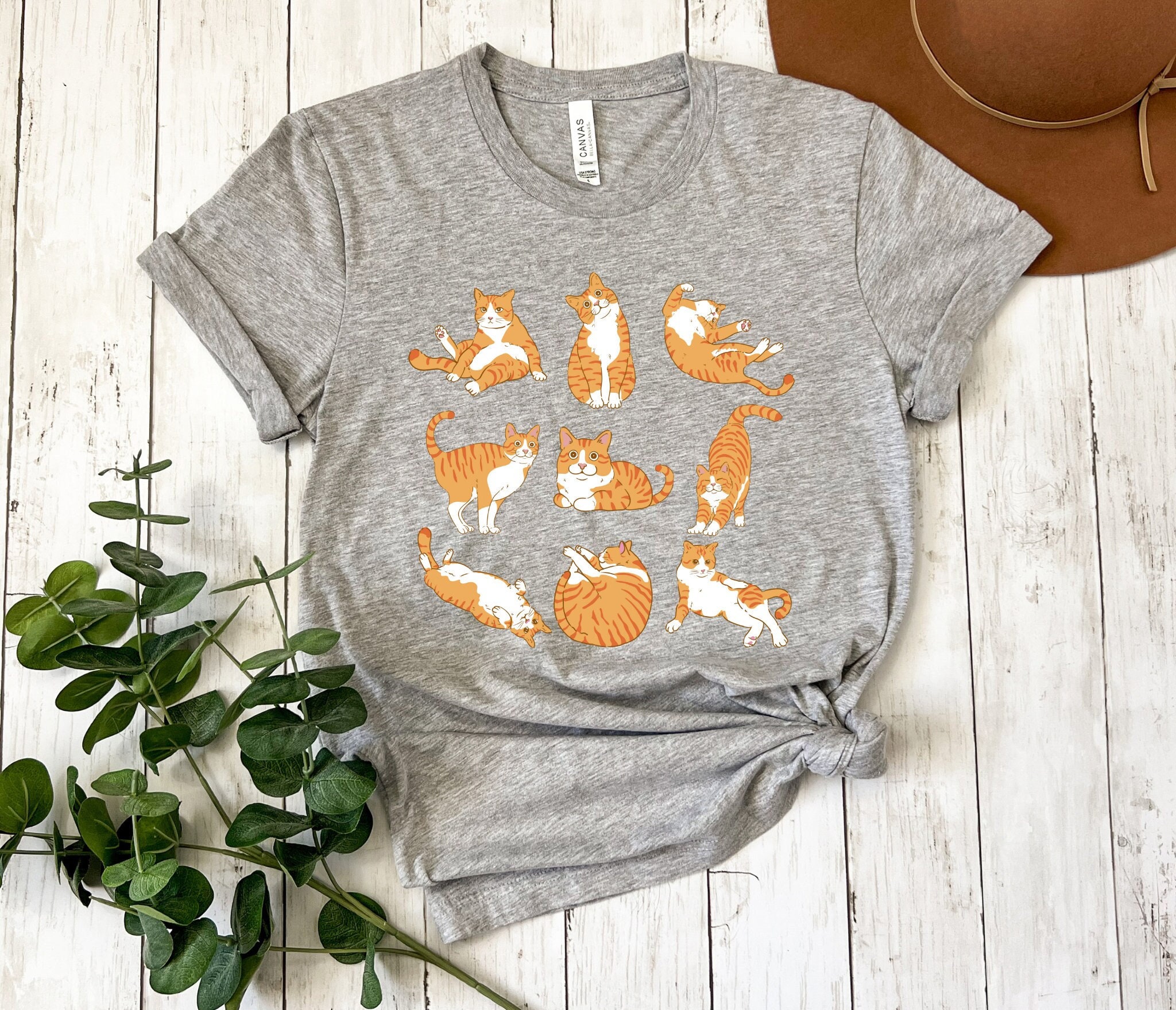 ZTMY GINGER CAT TEE (Yellow)　　XXL ZTMY GINGER CAT TEE (Yellow) XXL Ginger Cat T Shirt - Etsy