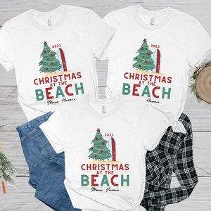 Christmas At The Beach Shirt, Tropical Christmas Shirt, Christmas On The Beach, Christmas Vacation Shirts, Family Christmas Group Shirts