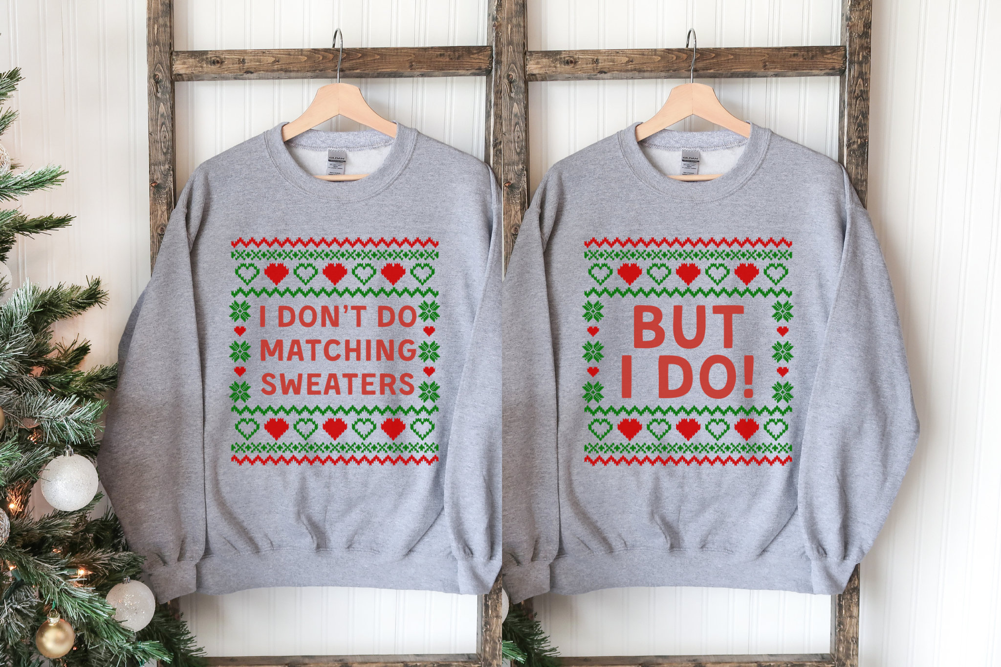 Funny Couples Christmas Sweaters, Couples Ugly Christmas Sweaters