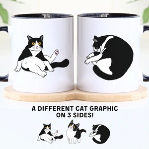 Funny Tuxedo Cat Mug, Tuxedo Cat Coffee Cup, Tuxedo Cat Gift, Black Cat Coffee Mug, Black And White Cat Gift, White And Black Cat Lover