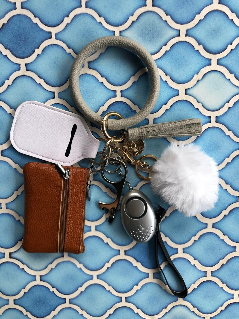 6 Pc SAFETY PROTECTION Keychain Keychains for Women Wristlet Etsy