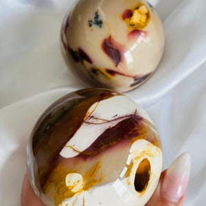 Stunning incredible mookaite spheres approx 500g and over ! High quality mookaite pink white mookaite
